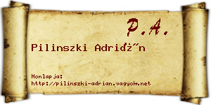 Pilinszki Adrián névjegykártya