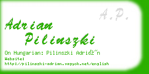 adrian pilinszki business card